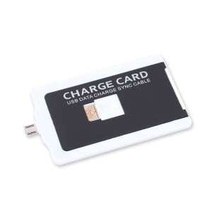 3mm Portable Charge Card Design Android Micro USB Charger Sync Cable W+Stylus R price in Pakistan
